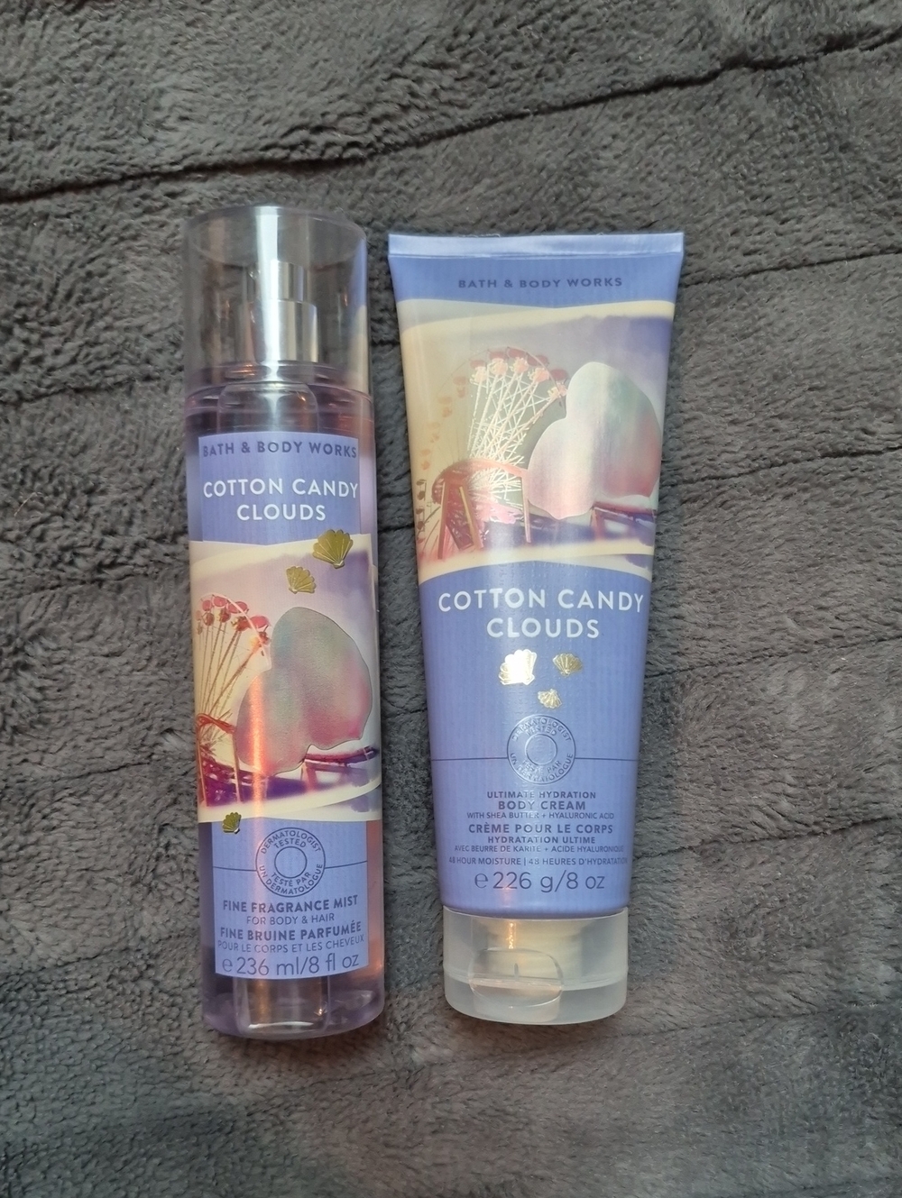 Cotton Candy Clouds Mist & Body Cream From Bath & Body Works, Brand New!